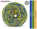 KOKONEK SIX S029 - Kobalt/paproć/kurkuma, 6 nitek, 250 m, 100 g