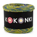 KOKONEK SIX S029 - Kobalt/paproć/kurkuma, 6 nitek, 250 m, 100 g