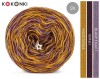 KOKONEK SIX S031 - Blady fiolet/wino/musztarda, 6 nitek, 250 m, 100 g