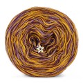 KOKONEK SIX S031 - Blady fiolet/wino/musztarda, 6 nitek, 250 m, 100 g