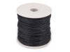 Sznurek bawełniany woskowany 1 mm / 20 m / czerń