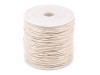 Sznurek bawełniany woskowany 1 mm / 20 m / złamana biel