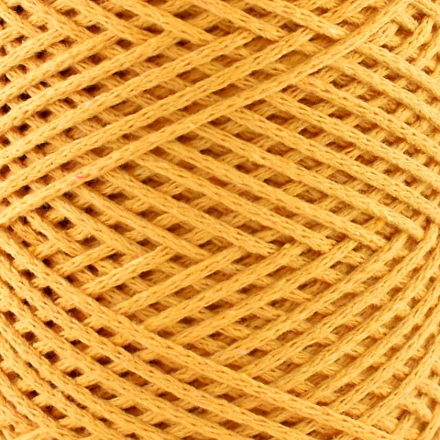 Sznurek Macrame Cotton by Kokonki / rolka 200 m / kurkuma / NOWA SERIA
