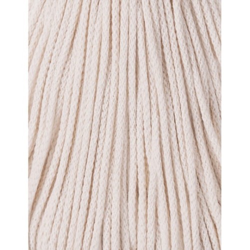 Sznurek pleciony bawełniany Bobbiny Junior / Naturalny / 3 mm / 100 m
