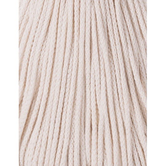 Sznurek pleciony bawełniany Bobbiny Junior / Naturalny / 3 mm / 100 m