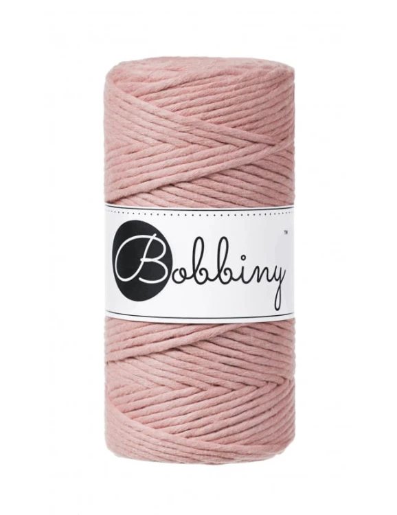 Sznurek skręcany bawełniany Bobbiny Macrame Cord/ Różowe Złoto / Blush / 3mm / 100m