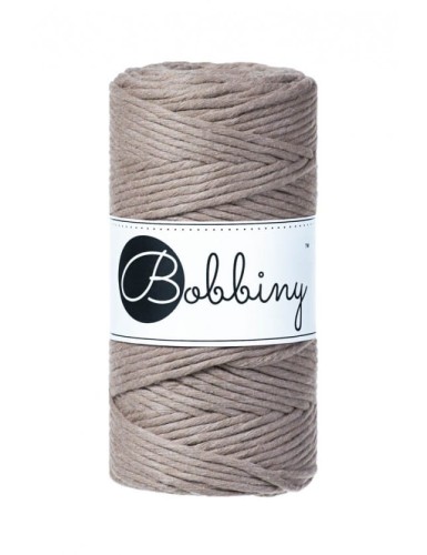 Sznurek skręcany bawełniany Bobbiny Macrame Cord / Kawowy / Coffee / 3mm / 100m