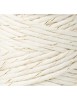 Sznurek skręcany bawełniany Bobbiny Macrame Cord / Naturalne Złoto / Golden Natural / 3mm / 100m + złoty LUREX