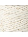 Sznurek skręcany bawełniany Bobbiny Macrame Cord / Naturalne Złoto / Golden Natural / 3mm / 100m + złoty LUREX