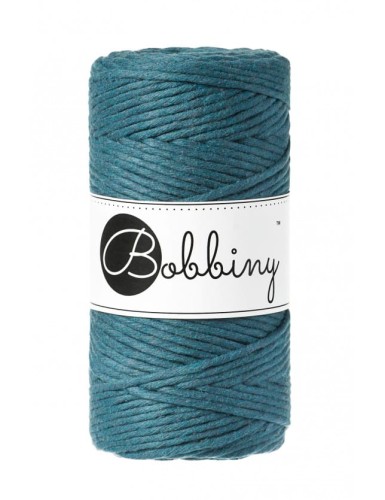Sznurek skręcany bawełniany Bobbiny Macrame Cord/ Petrol / Peacock Blue / 3mm / 100m