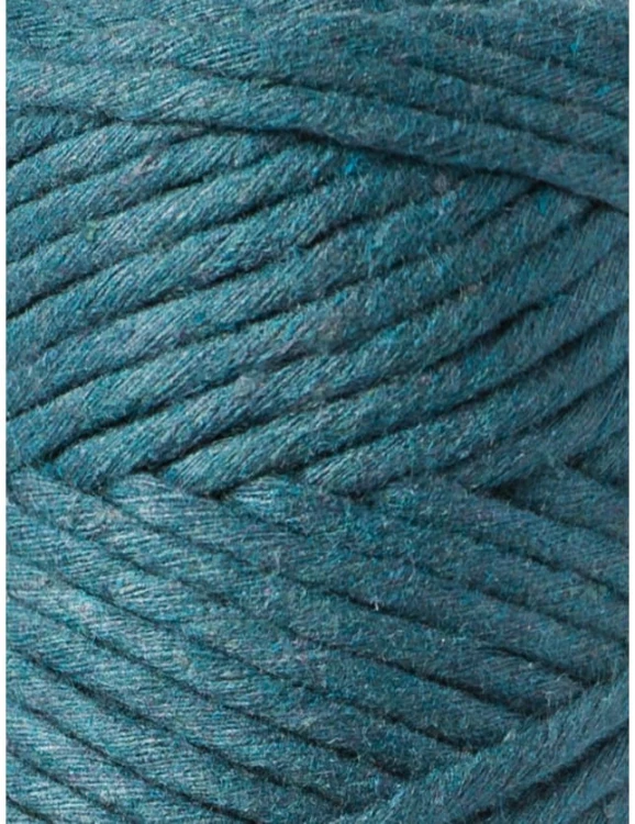 Sznurek skręcany bawełniany Bobbiny Macrame Cord/ Petrol / Peacock Blue / 3mm / 100m