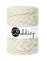Sznurek skręcany bawełniany Bobbiny Macrame Cord / Naturalne Złoto / Golden Natural / 5mm / 100m + złoty LUREX