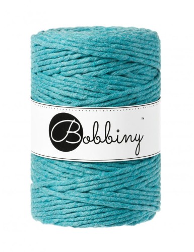 Sznurek skręcany bawełniany Bobbiny Macrame Cord/ Morski / Teal / 5mm / 100m