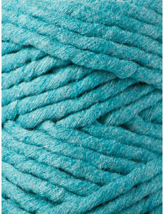 Sznurek skręcany bawełniany Bobbiny Macrame Cord/ Morski / Teal / 5mm / 100m
