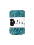 Šňůrka stáčená bavlněná Bobbiny Macrame Cord / Mořská / Teal / 1.5mm / 100m