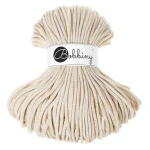 Sznurek pleciony bawełniany Bobbiny Premium / Naturalne złoto / Golden Natural / 5mm / 100m  + złoty LUREX