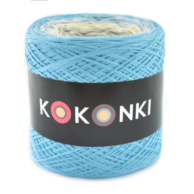 KOKONEK A049 Błękit/krem/szary