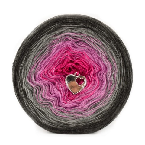 KOKONEK Classic A199 Ciemny szary melanż/szary melanż/wrzos/fuksja
