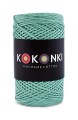 Sznurek Macrame Cotton by Kokonki / rolka 200 m / mięta (wiązany)