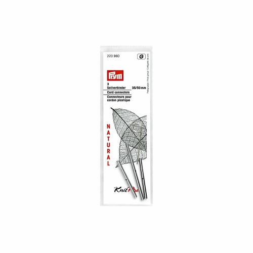 Łącznik do wymiennych żyłek PRYM KnitPro Natural / 223940 / 3 szt