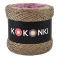 KOKONEK A160 Ciemny beż/zimny beż/wrzos/blady fiolet