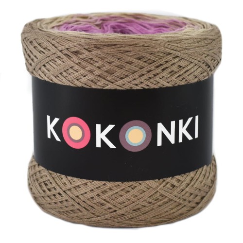 KOKONEK A160 Ciemny beż/zimny beż/wrzos/blady fiolet