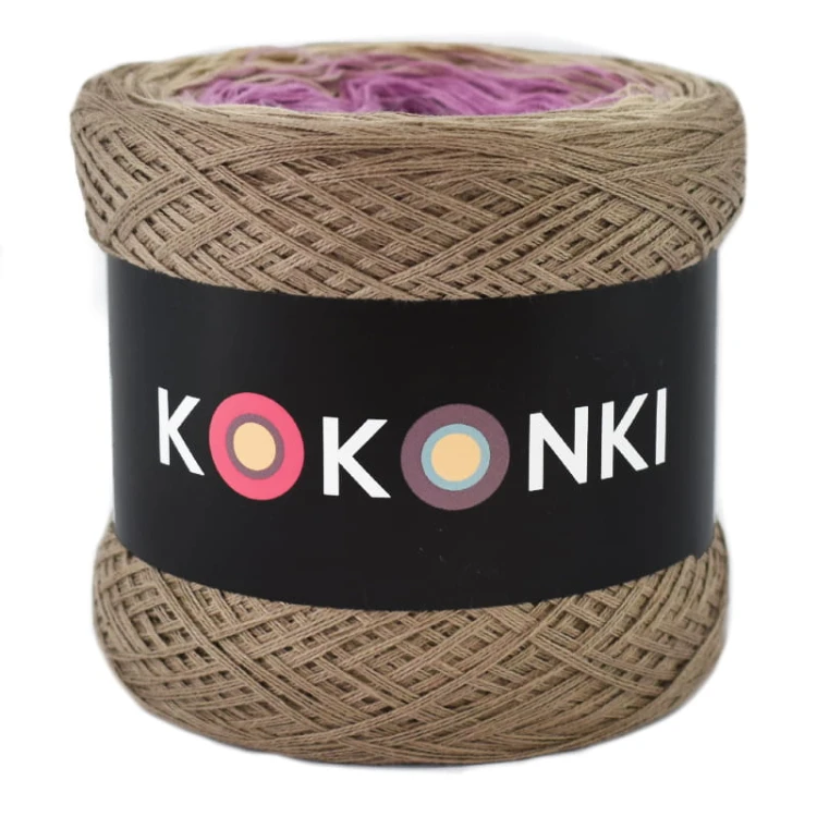 KOKONEK A160 Ciemny beż/zimny beż/wrzos/blady fiolet