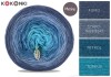 KOKONEK Merino 345 Petrol Likes Gray - fumo/szaro-niebieski/petrol/turkus