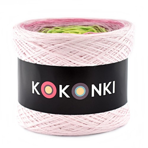 KOKONEK A099 Pastelowy róż/malinowy róż//brudny róż/jasna zieleń/kiwi