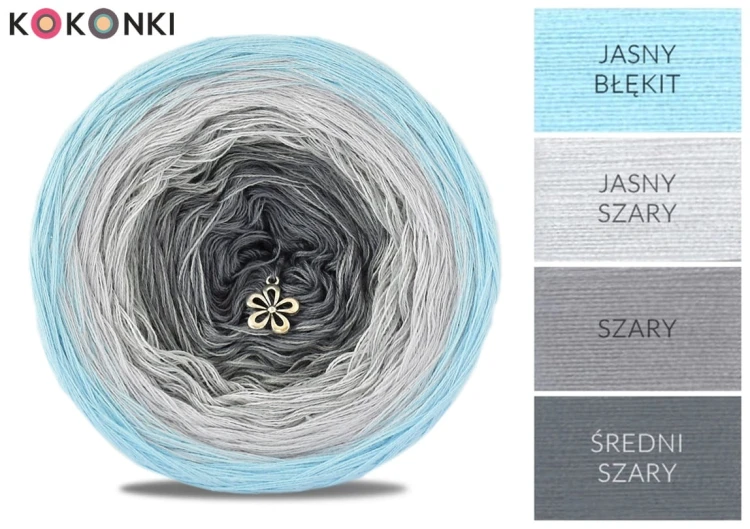 KOKONEK A467 Jasny błękit/jasny szary/szary/średni szary