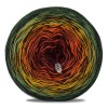 KOKONEK Merino Kish Rare R63 - Malachit/zieleń/musztarda/koniak/rudy/bordo + 2 nici ciemny brąz