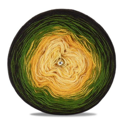 KOKONEK Merino 425 - Czekolada/paproć/kurkuma/żołty