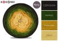 KOKONEK Merino 425 - Czekolada/paproć/kurkuma/żołty