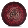 KOKONEK Merino Kish Rare R64 - Czekolada/bordo/rubin/malwa/zgaszona morela + 2 nici wino