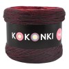 KOKONEK Merino Kish Rare R64 - Czekolada/bordo/rubin/malwa/zgaszona morela + 2 nici wino