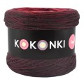 KOKONEK Merino Kish Rare R64 - Czekolada/bordo/rubin/malwa/zgaszona morela + 2 nici wino