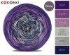 KOKONEK Merino Kish Rare R65 - Fiolet/cyklamen/ametyst/jasny szary melanż/szary + 2 nici granat