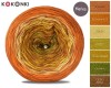 KOKONEK Merino Kish Rare R66 - Koniak/pomarańcz/żółty/złoty/musztarda/oliwka + 2 nici ciepły brąz