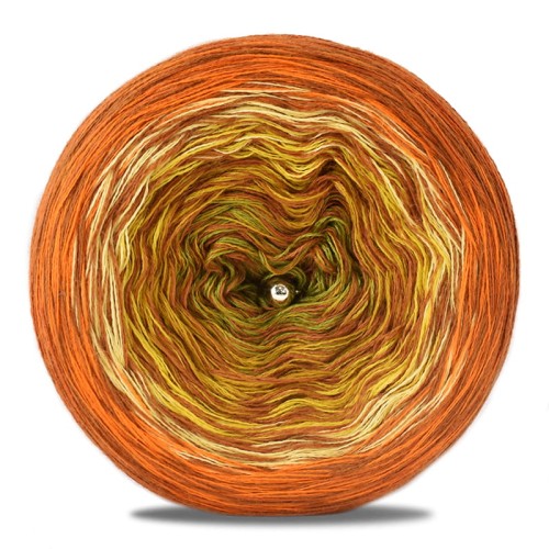KOKONEK Merino Kish Rare R66 - Koniak/pomarańcz/żółty/złoty/musztarda/oliwka + 2 nici ciepły brąz