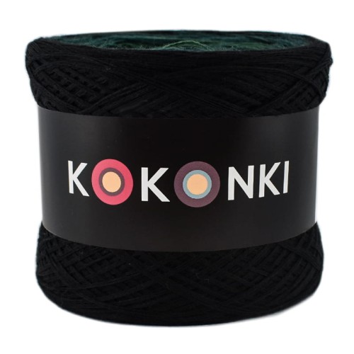 KOKONEK Merino 469 - Czerń/ciemna zieleń/malachit/czerń