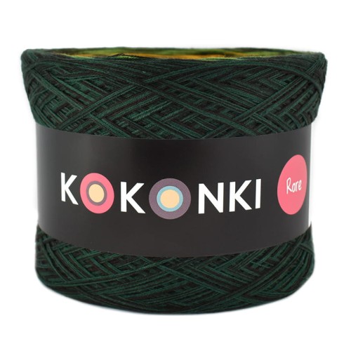 KOKONEK Kish Rare R69 - Zieleń butelkowa/paproć/musztarda/koniak/rdza/malaga + 2 nitki czekolady