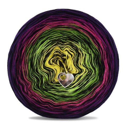 KOKONEK Kish Rare Classic R72 Tulip Meadow - Fiolet/jeżyna/piwonia/paproć/zielone jabłuszko/intensywny żółty + 2 nitki czerń