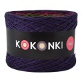 KOKONEK Kish Rare R72 Tulip Meadow - Fiolet/jeżyna/piwonia/paproć/zielone jabłuszko/intensywny żółty + 2 nitki czerń