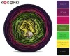KOKONEK Kish Rare R72 Tulip Meadow - Fiolet/jeżyna/piwonia/paproć/zielone jabłuszko/intensywny żółty + 2 nitki czerń