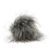 Pompon do czapki 12 cm / P-02 / szary
