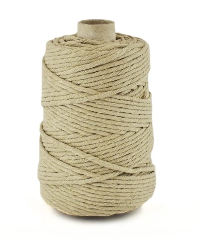 Sznurek bawełniany skręcany 5 mm / 100 m / 609 beż
