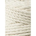 Sznurek skręcany 3-żyłowy bawełniany Bobbiny 3ply Macrame / Naturalny / Natural / 5 mm / 100 m