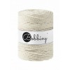 Sznurek skręcany 3-żyłowy bawełniany Bobbiny 3ply Macrame / Naturalny / Natural / 5 mm / 100 m