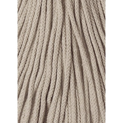 Sznurek pleciony bawełniany Bobbiny Junior / Beżowy / Beige / 3 mm / 100 m