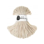Sznurek pleciony bawełniany Bobbiny Junior / Naturalne Złoto / Golden Natural / 3mm / 100m + złoty LUREX